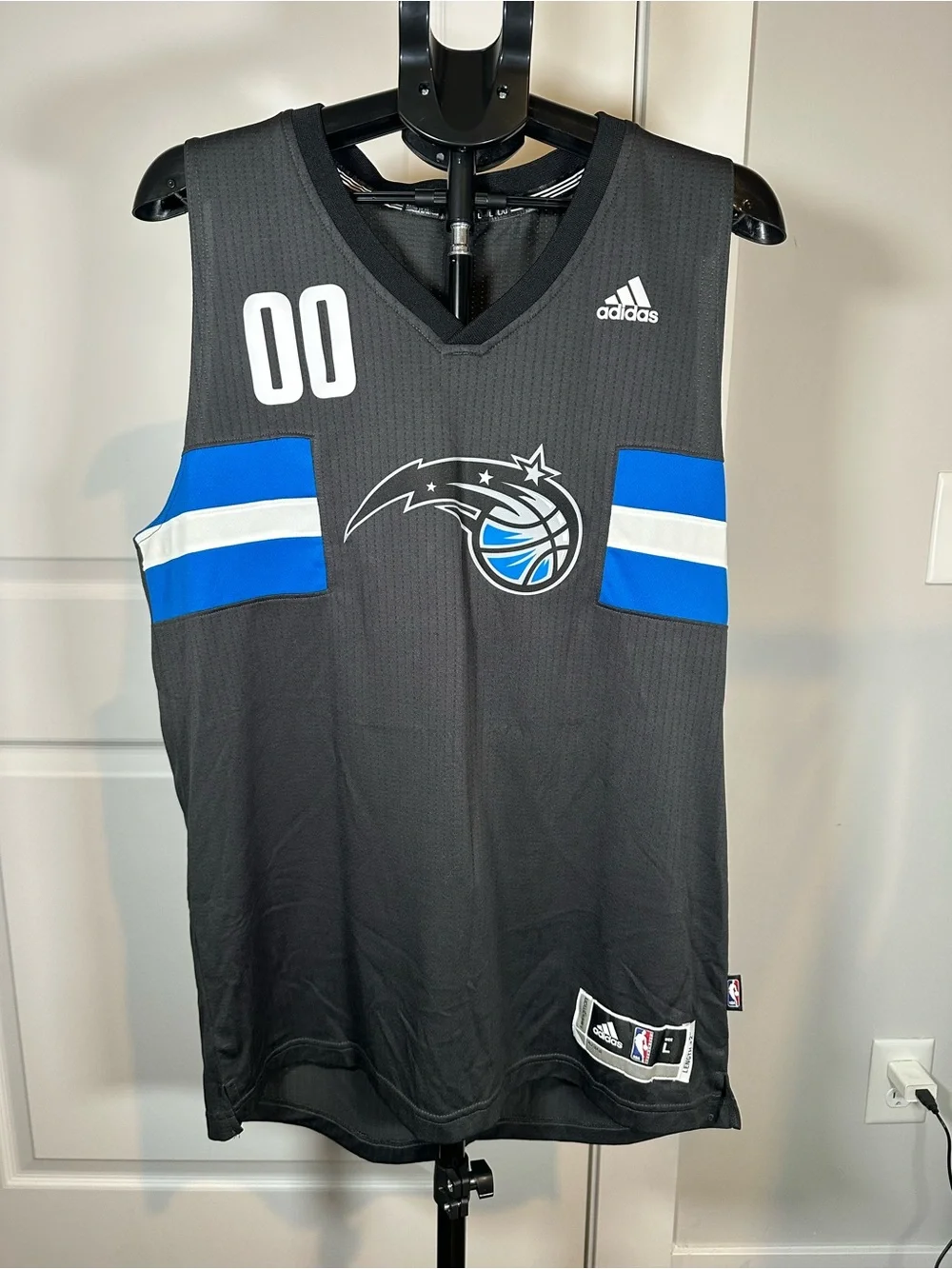Adidas Aaron Gordon #00 Orlando Magic Swingman Jersey Black Men’s L